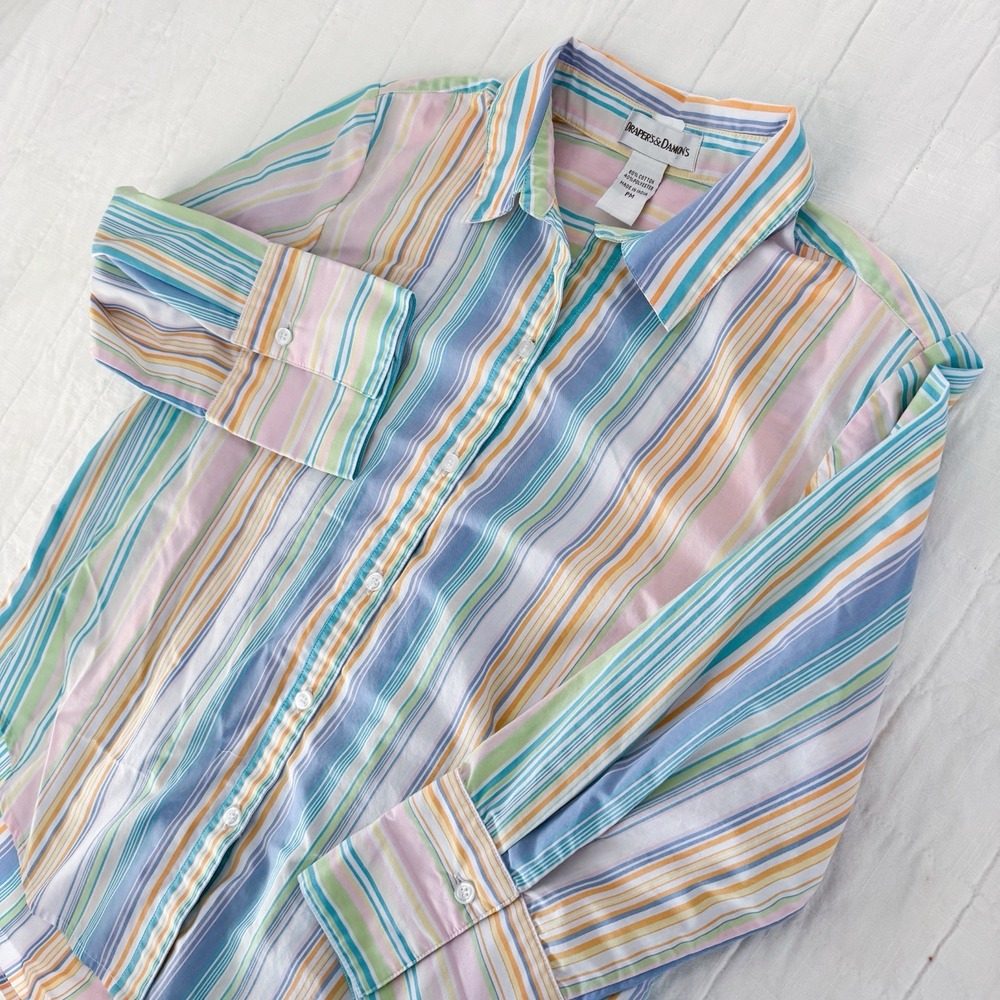 Vintage 90s Drapers and Damons Womens Petite Medium Coastal Grandma Core READ